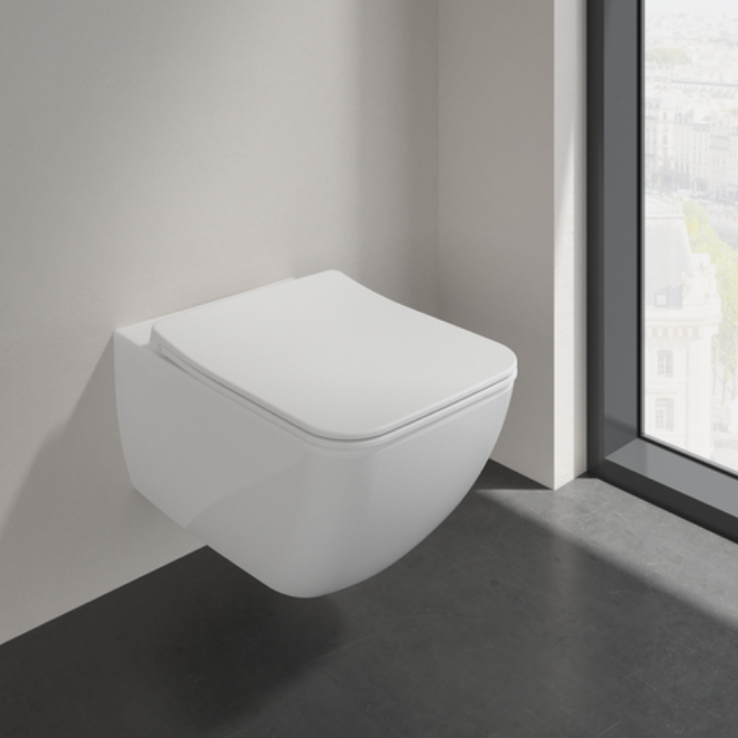 Villeroy & Boch, Venticello, rimless, white alpine